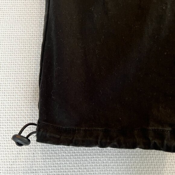 ASOS Design Pants Mens Sz 36x32 Black Cargo Jogger Pants Button Fly READ - Picture 2 of 9